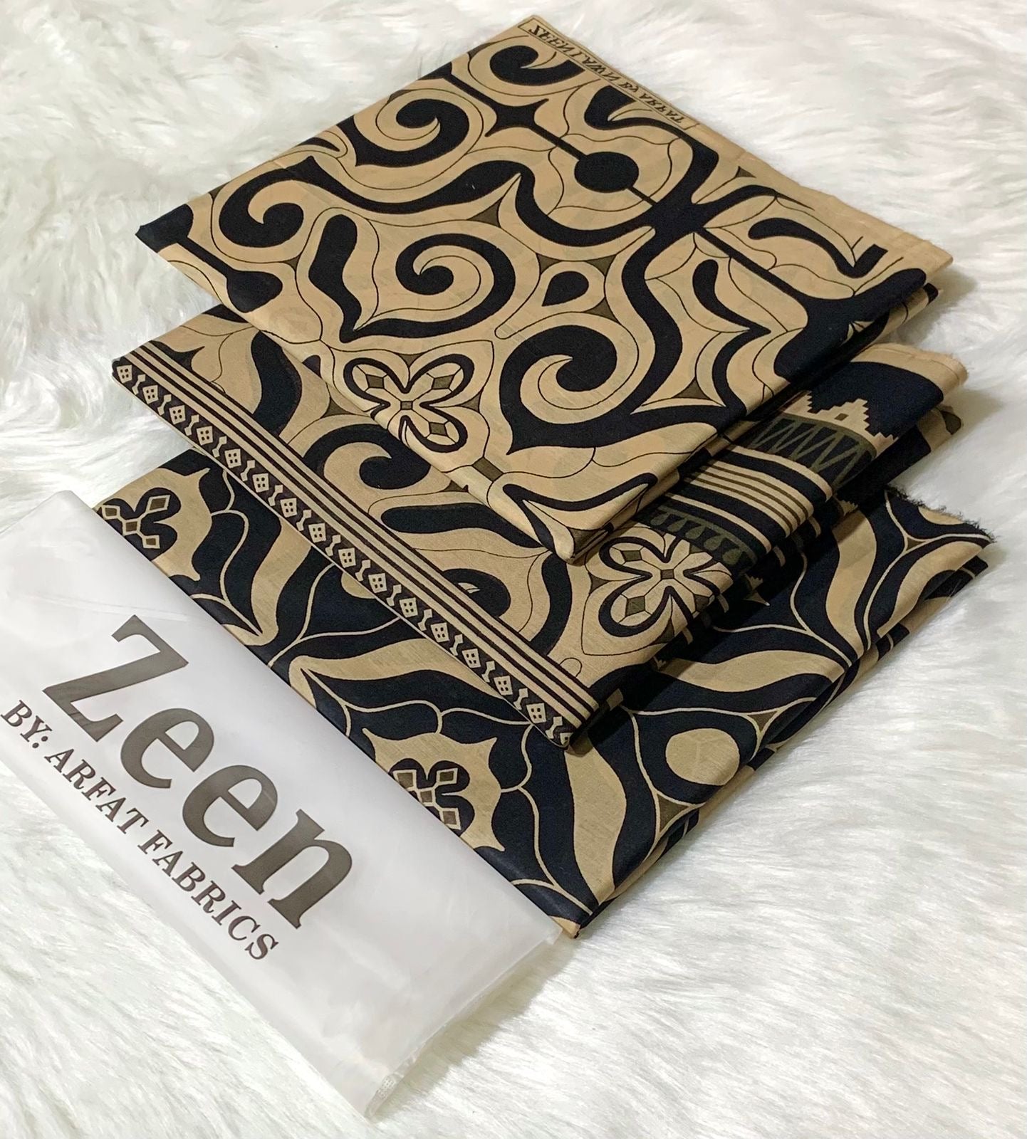 Zeen unstitched lawn 3 pc