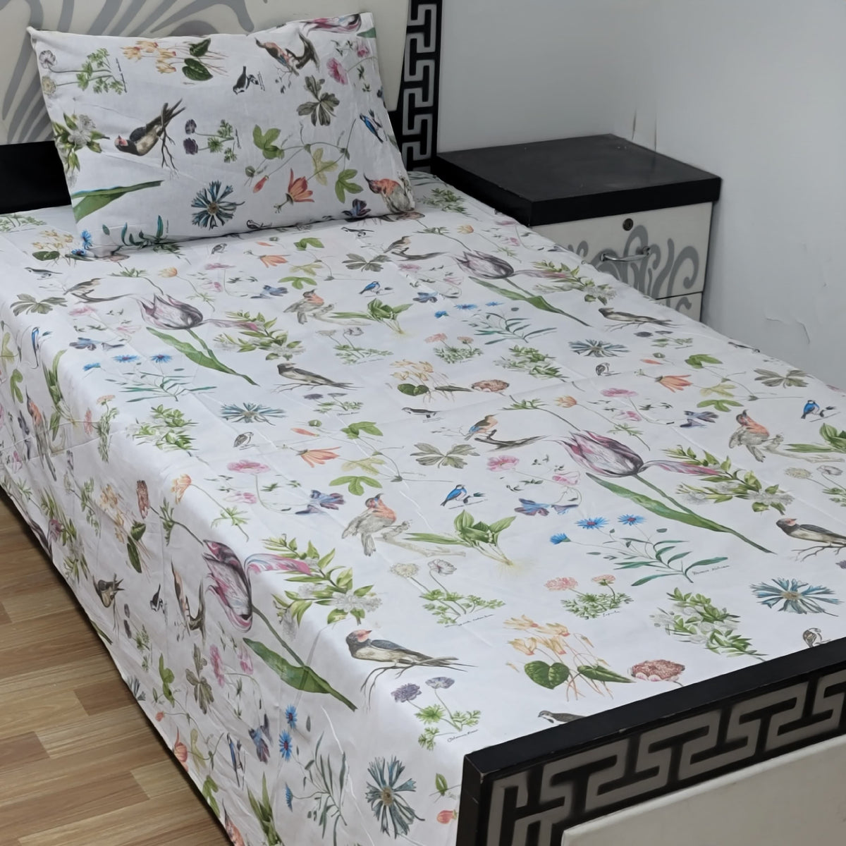 Premium Export Cotton Single Bedsheet