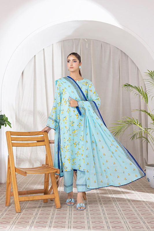 Regalia Ladies 3 Piece Lawn Suit – Unstitched – Summer Collection