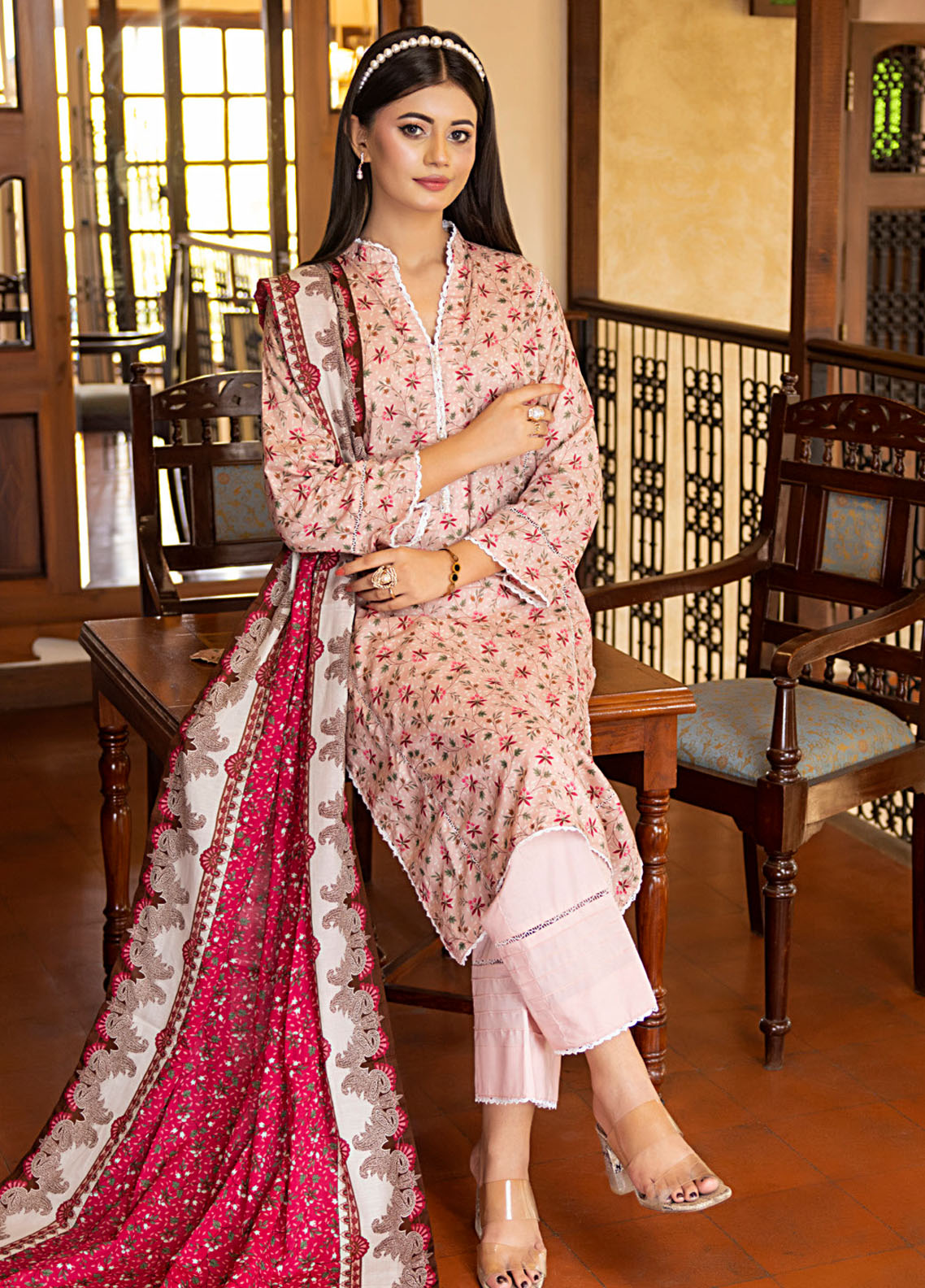Regalia Ladies 3 Piece Lawn Suit – Unstitched – Summer Collection