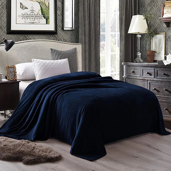 Plain fleece blanket
