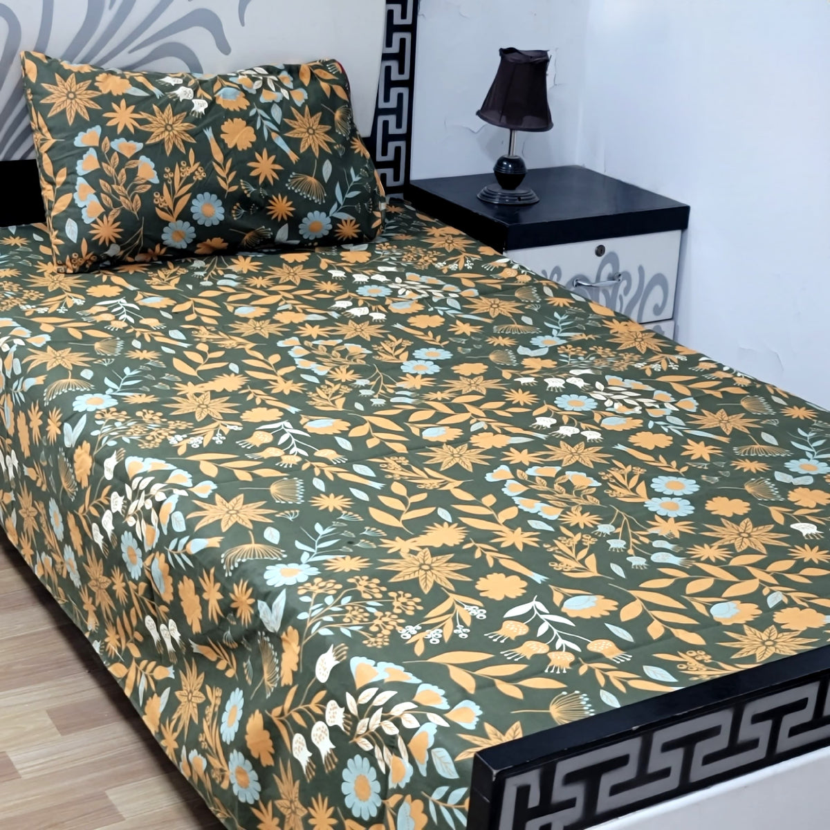 Premium Export Cotton Single Bedsheet ()