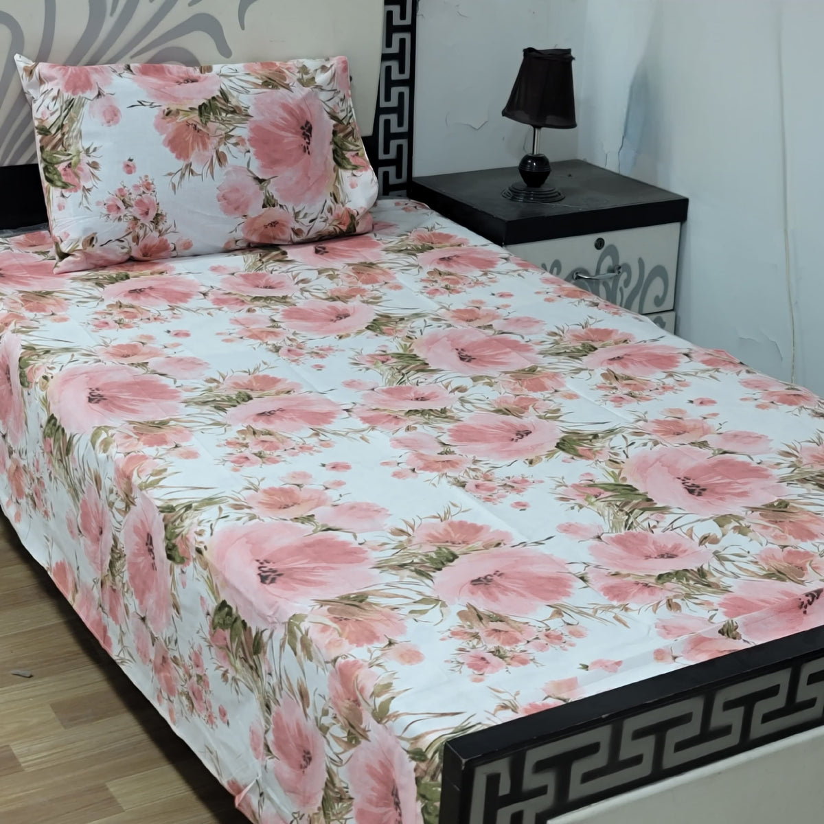 Premium Export Cotton Single Bedsheet ( ()