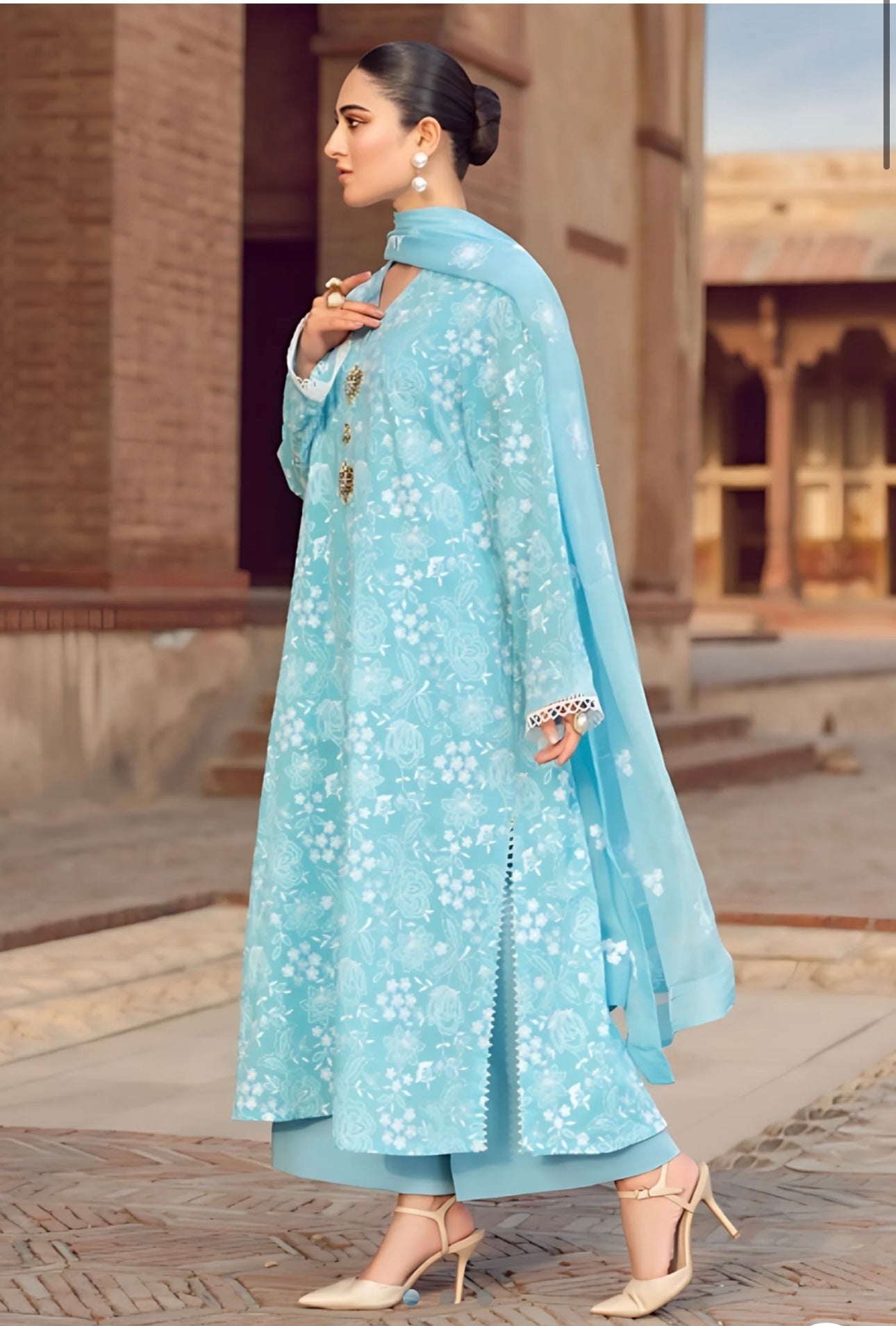 Maria.b 3 PC dhanak embriodered