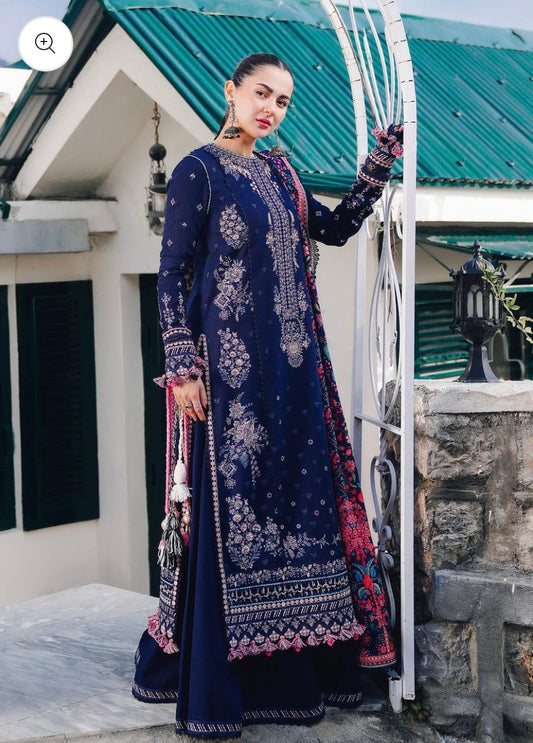 HANIA AMIR EMBROIDED LAWN 3PC WITH DIAMOND DIGITAL PRINT DUPATTA BIC_1051