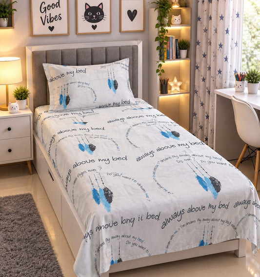 Premium Export Cotton Single Bedsheet