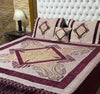 4 pc velvet jacquard bedsheet