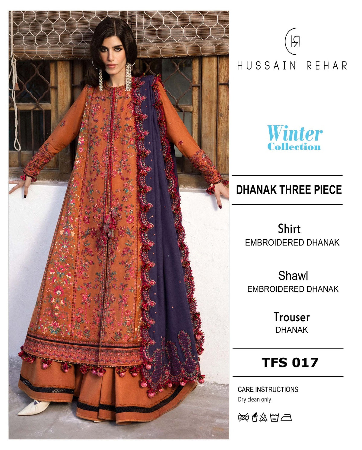 Premium 3-Piece Embroidered Dhanak Collection