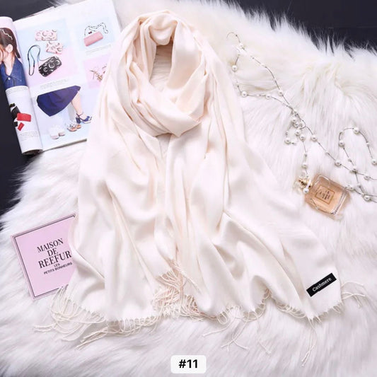 Women warm winter pashmina wool