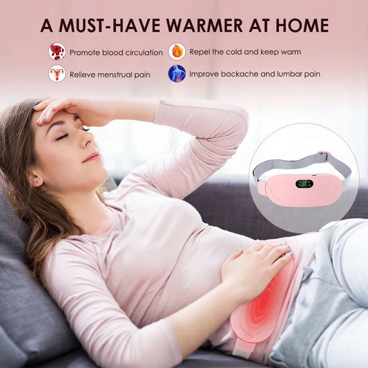 Portable menstrual heating pad