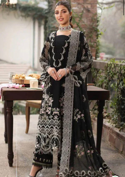 Kahf unstitched winter dhanak embroidered 3 pc