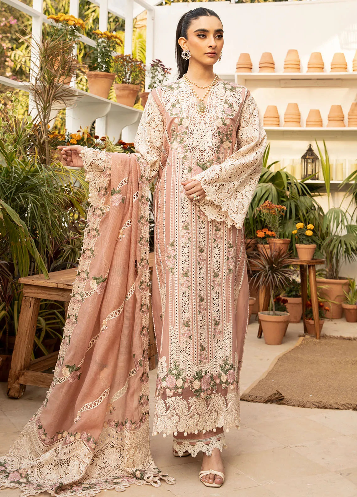 Summer Bloom – Embroidered Lawn
