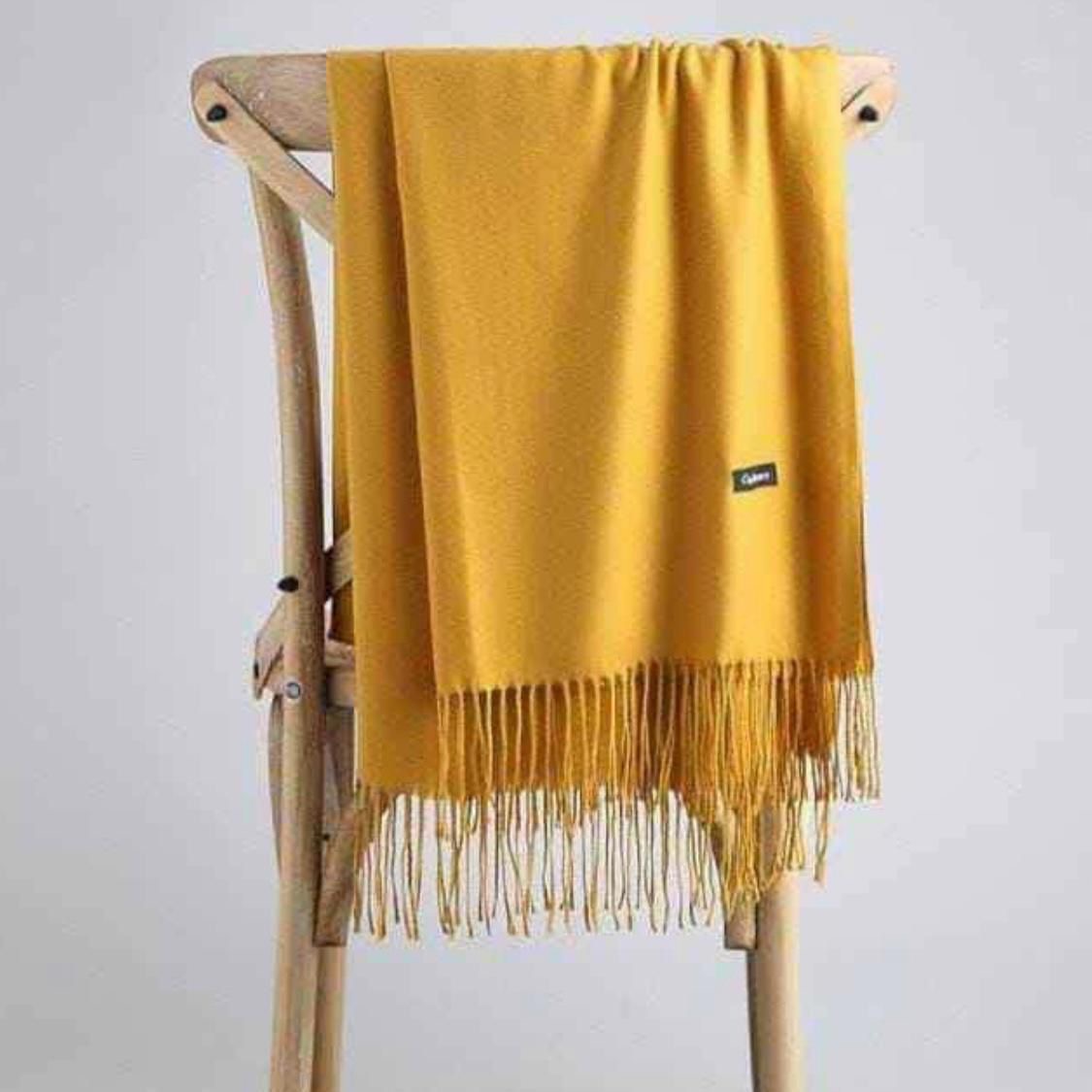 Women warm winter pashmina wool