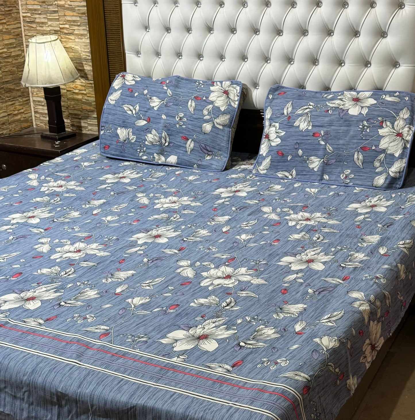 Crystel cotton stan
 bedsheet