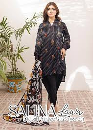 Regalia Ladies 3 Piece Lawn Suit – Unstitched – Summer Collection