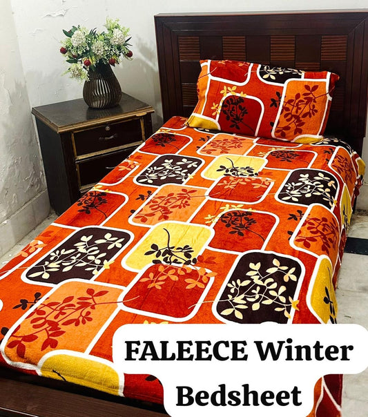 Single Fleece Bedsheet – Pair (2 Pieces) | Winter Soft & Cozy
