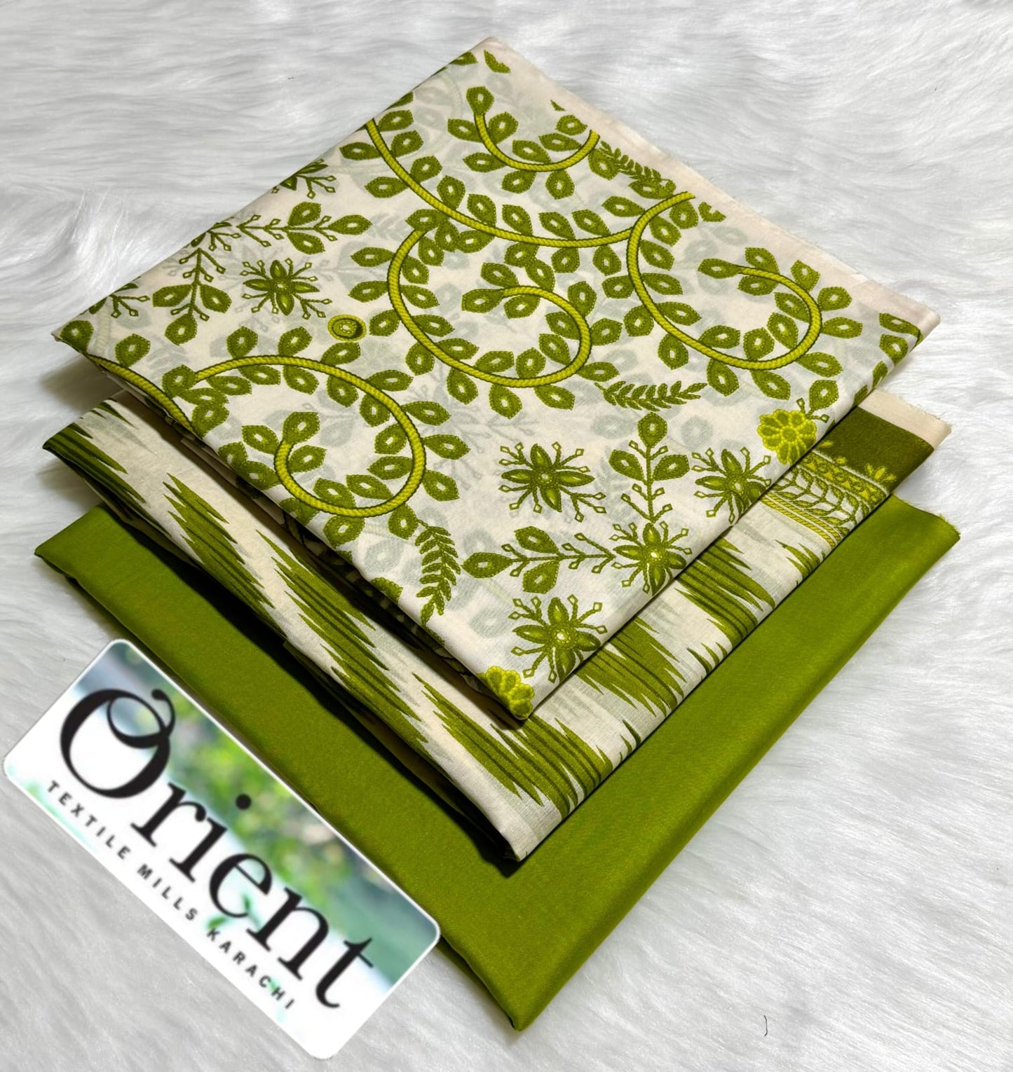 Orient unstitched lawn 3 pc