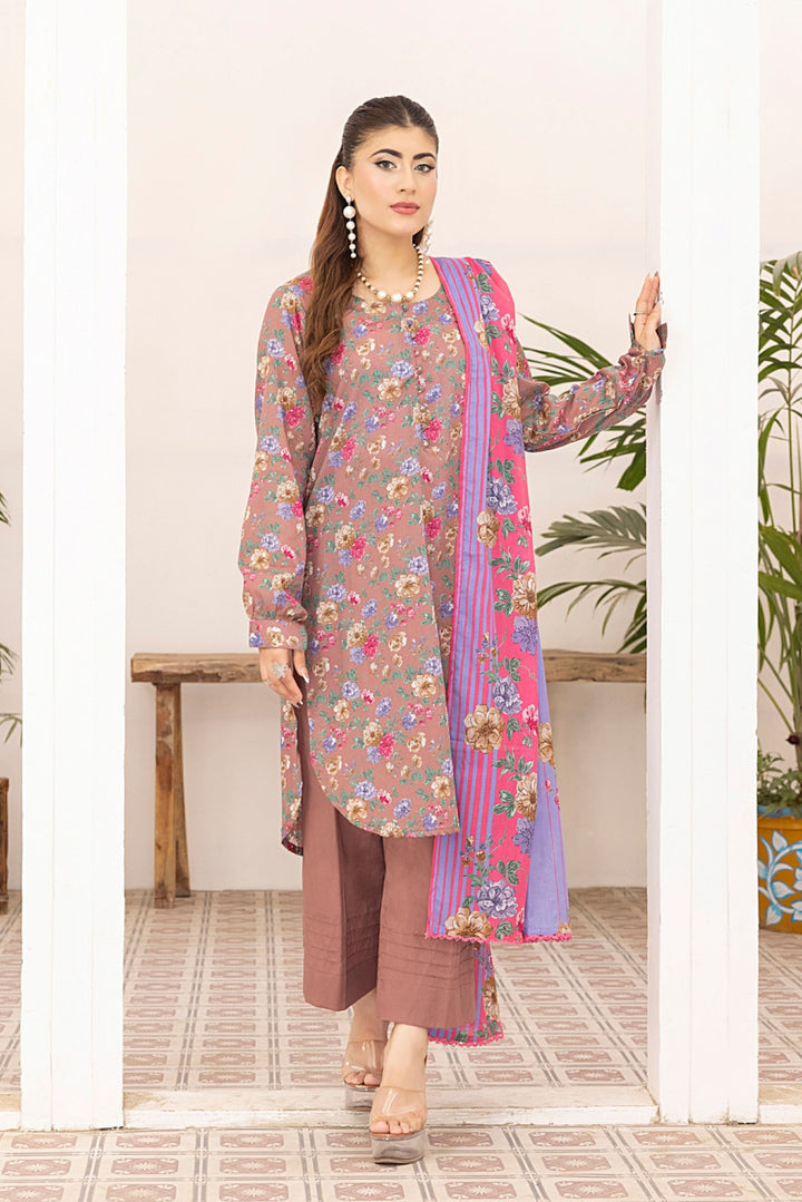 Regalia Ladies 3 Piece Lawn Suit – Unstitched – Summer Collection