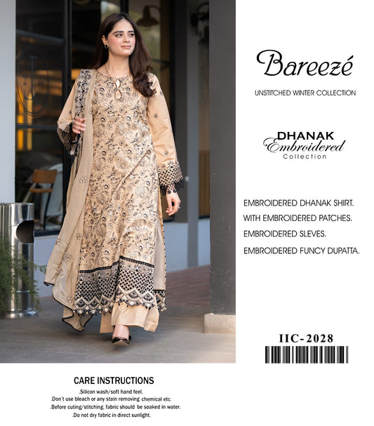Bareeza  3 pc embriodered collection