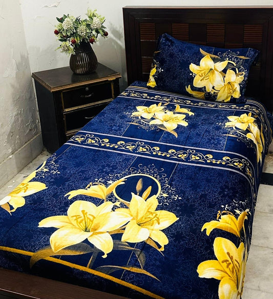 Single Fleece Bedsheet – Pair (2 Pieces) | Winter Soft & Cozy