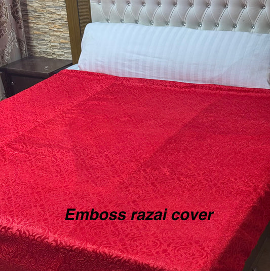 King Size Emboss Razai Cover – Premium Textured Bedding