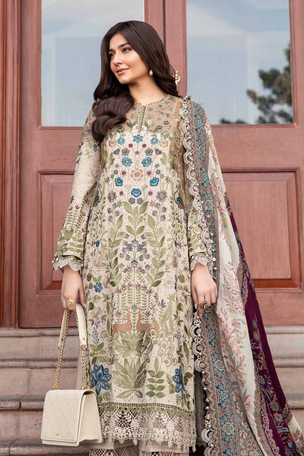 Premium 3-Piece Embroidered Dhanak Collection
