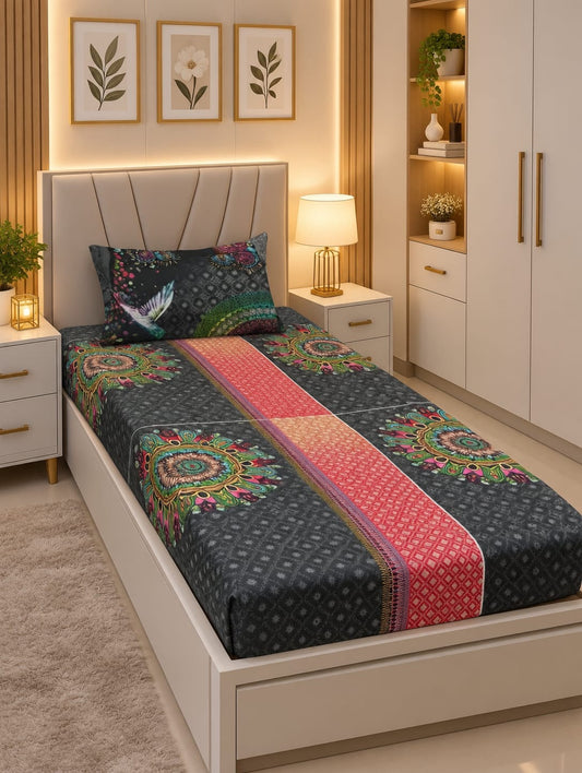 Premium Export Cotton Single Bedsheet