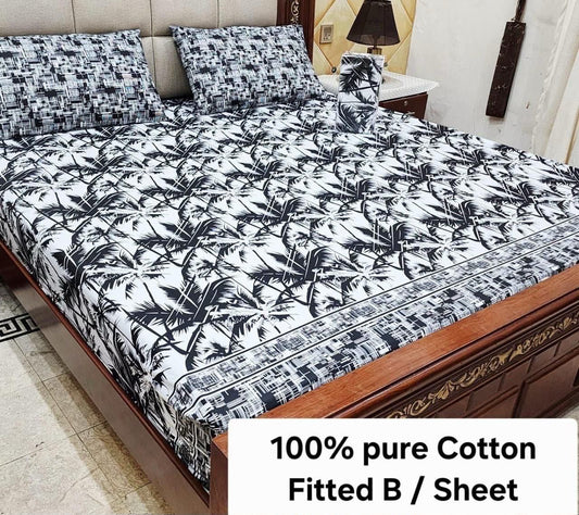 Pure cotton fitted bedsheet