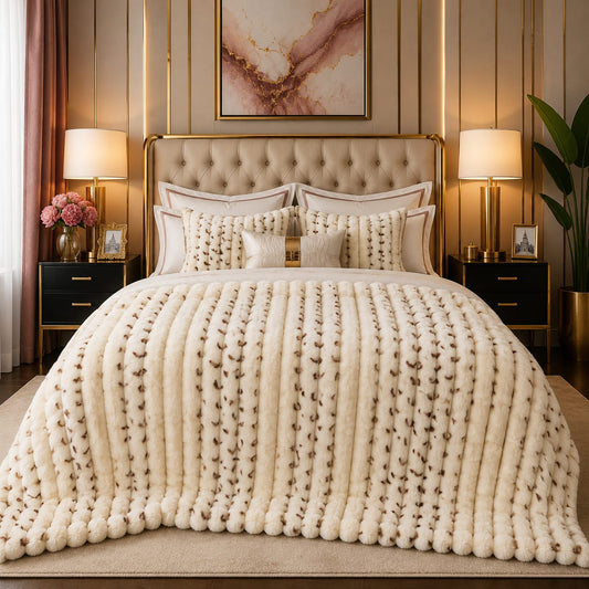 Luxury puffy ac blanket