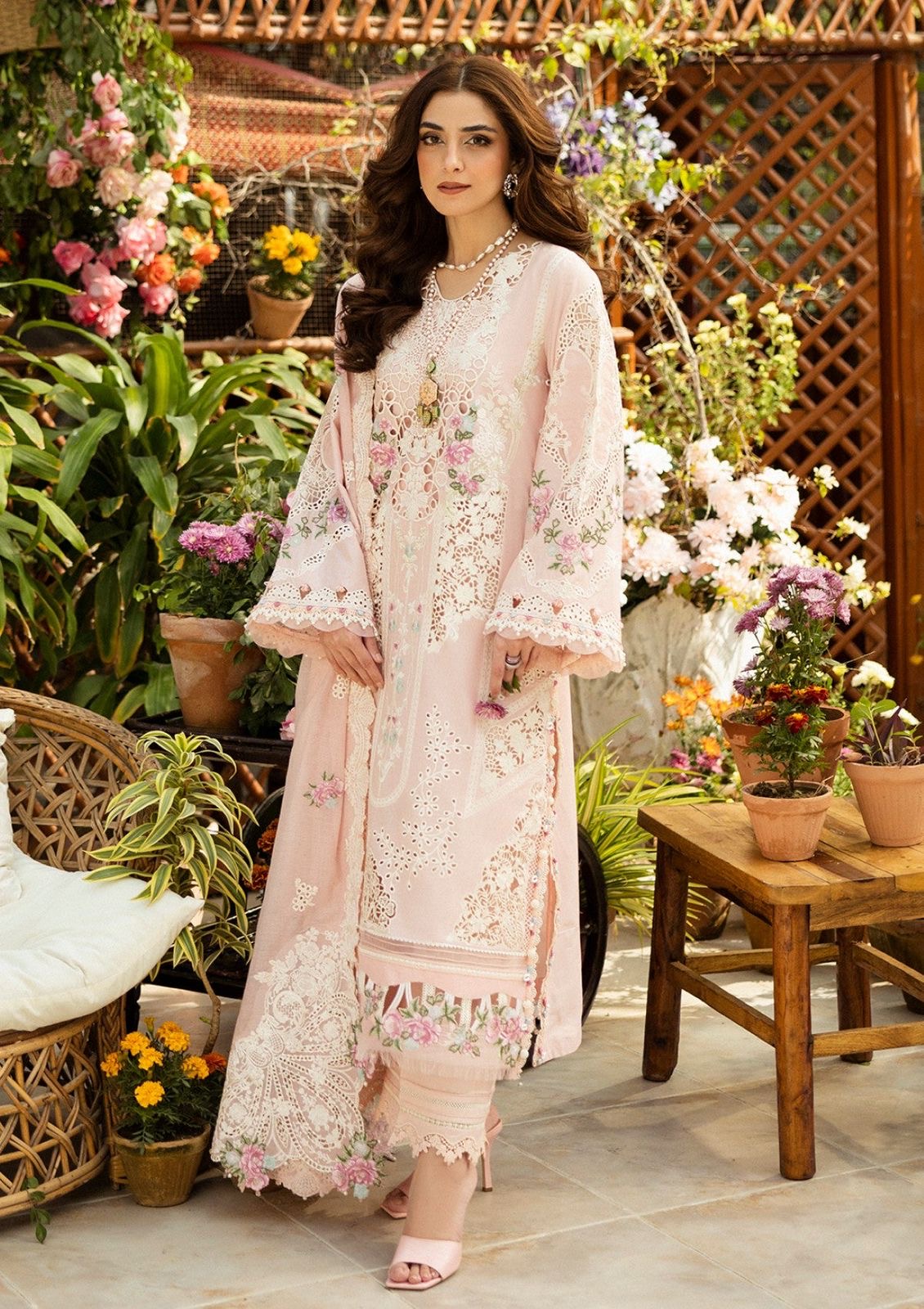 Premium 3-Piece Embroidered Dhanak Collection (