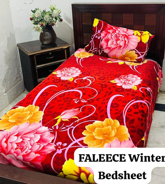 Single Fleece Bedsheet – Pair (2 Pieces) | Winter Soft & Cozy