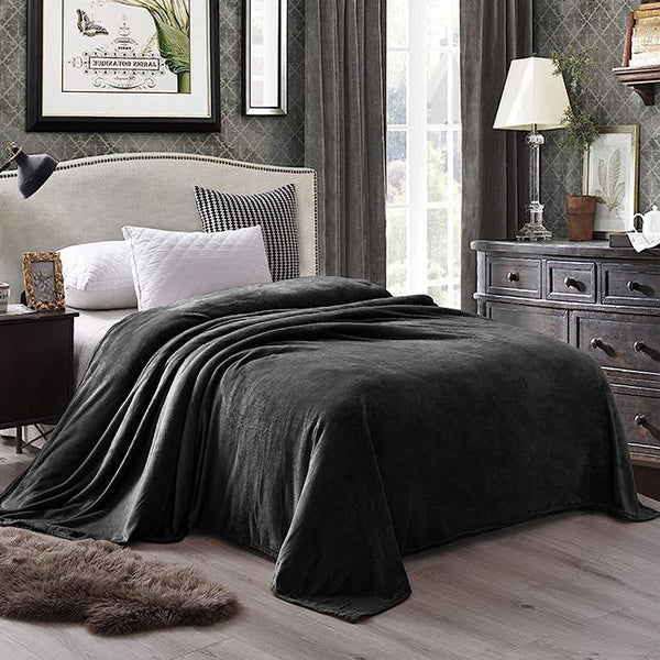 Plain fleece blanket