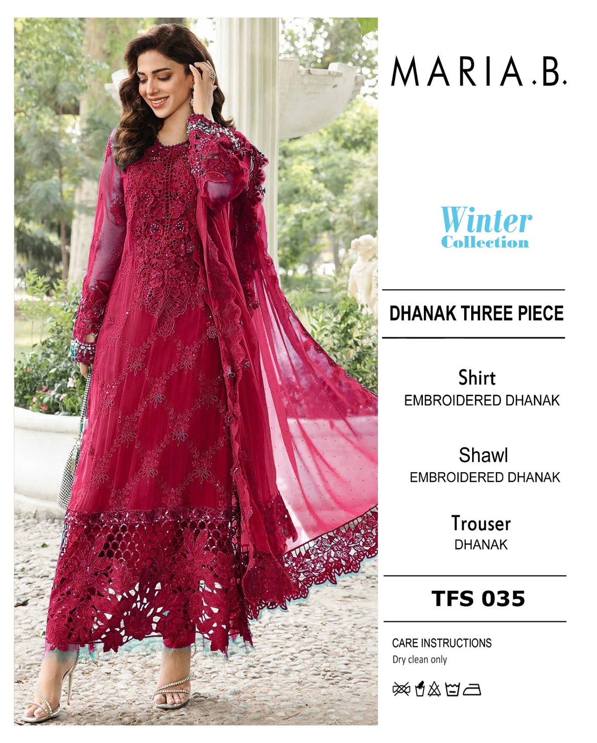 Premium 3-Piece Embroidered Dhanak Collection