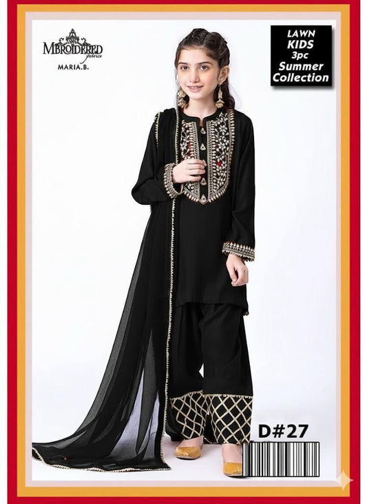 Girls Embroidered Summer Suit | Lightweight & Comfortable | Age 4–12 Years