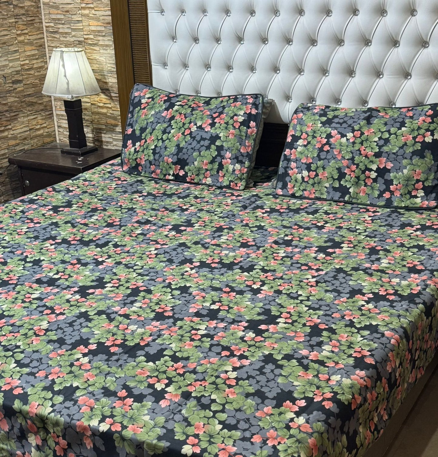 Crystel cotton stan
 bedsheet