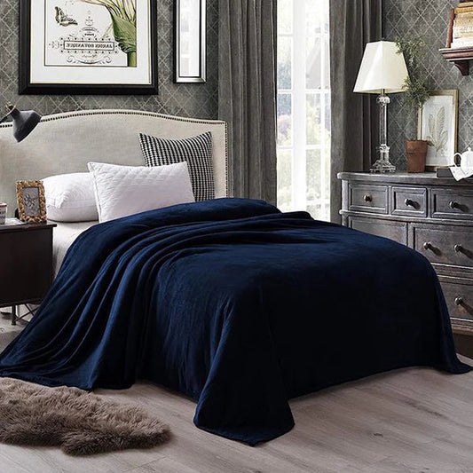 Plain fleece blanket