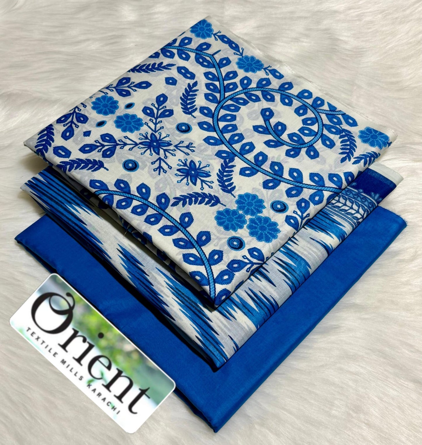 Orient unstitched lawn 3 pc