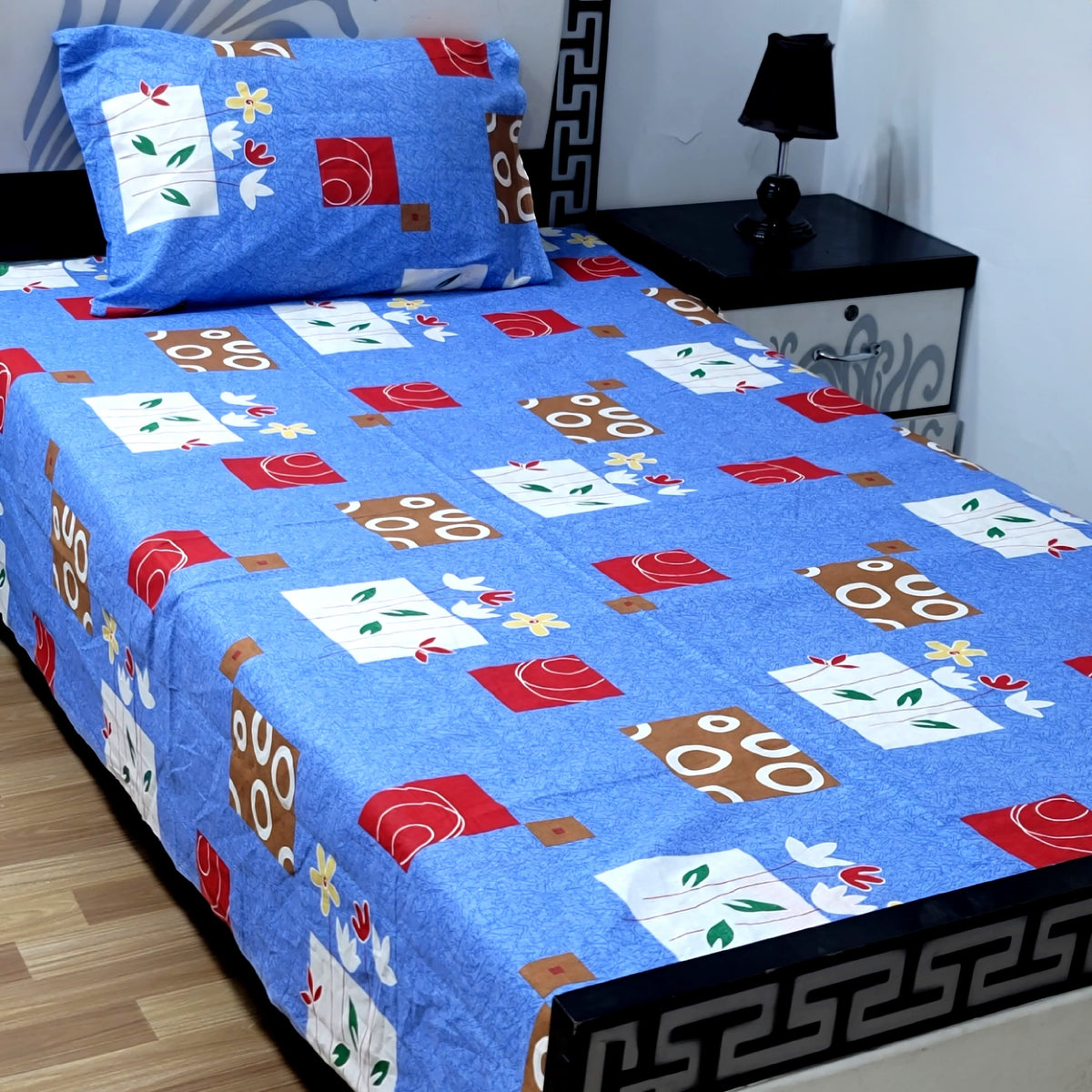Premium Export Cotton Single Bedsheet