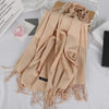 Women warm winter pashmina wool