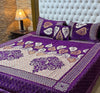 4 pc velvet jacquard bedsheet