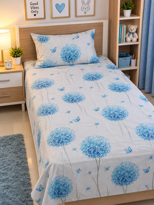 Premium Export Cotton Single Bedsheet