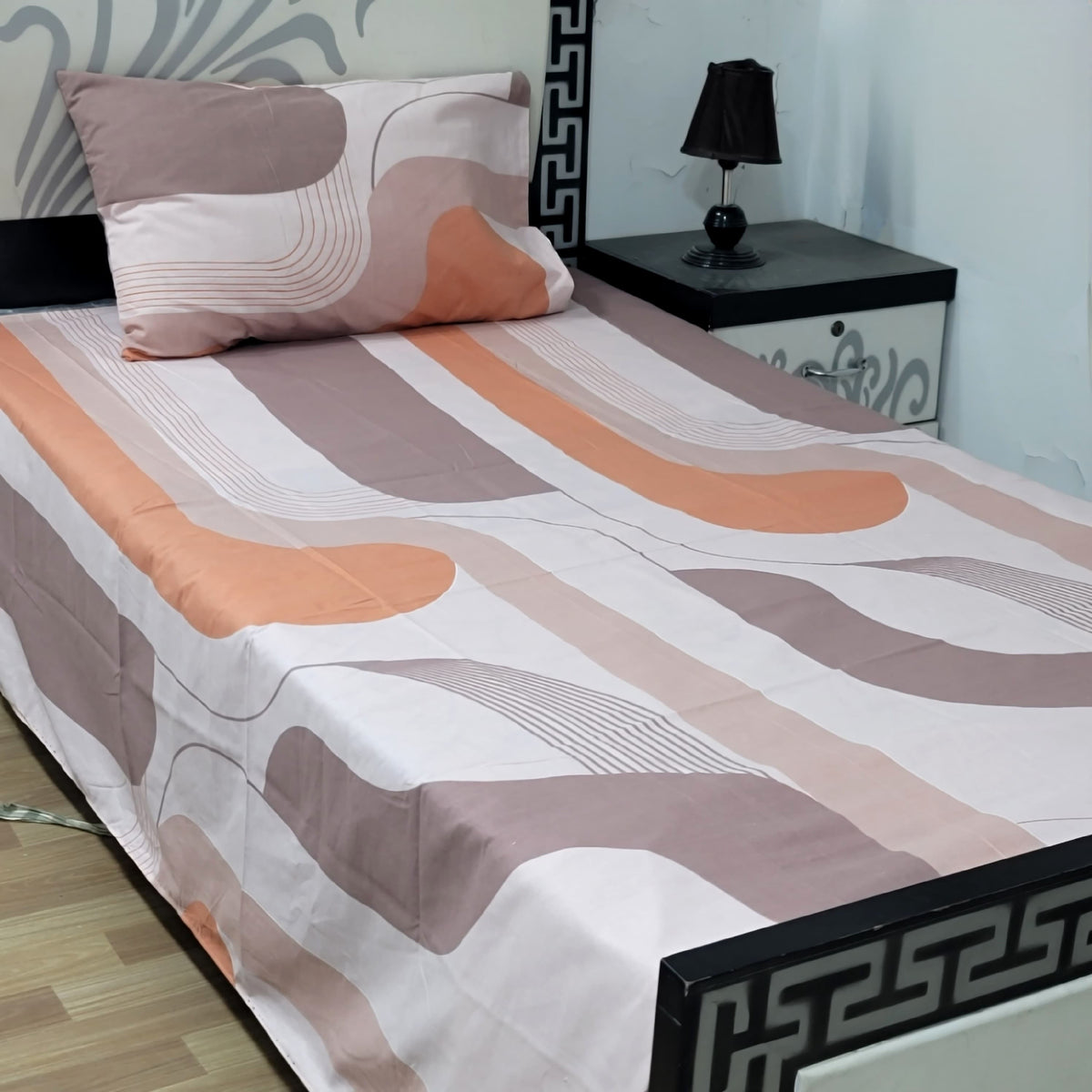 Premium Export Cotton Single Bedsheet ( ()