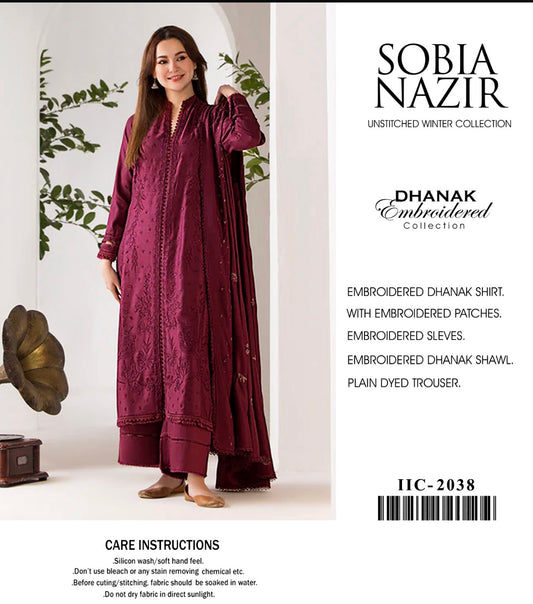 3 pc unstiched embriodered collection