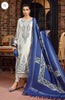 Maria B - 3PC Unstitched Dhanak Embroidered Shirt with Printed Wool Shawl and Trouser