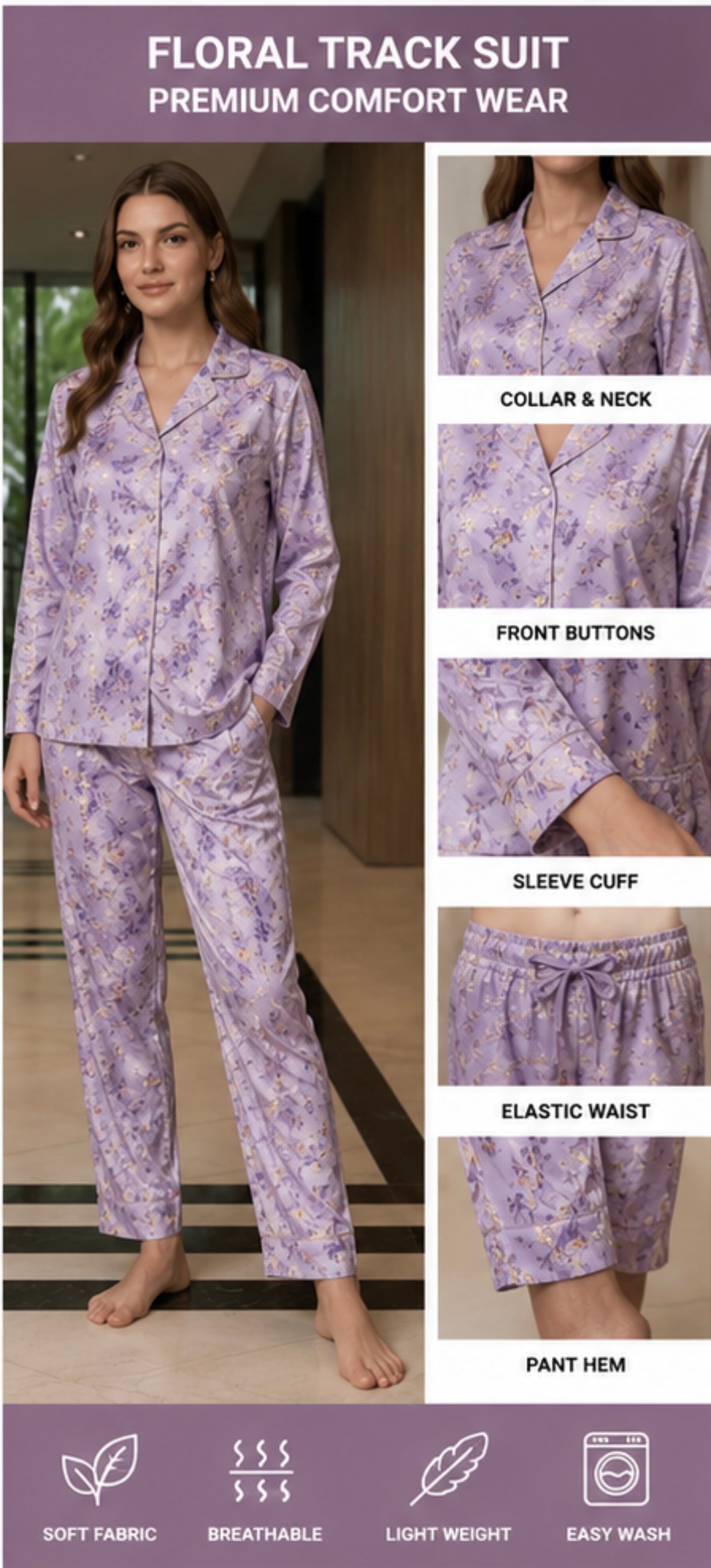 Premium Cotton Women’s Tracksuit