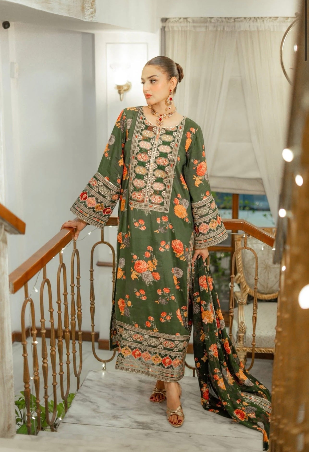 Aneela unstiched shamrooz silk 3 PC