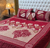 4 pc velvet jacquard bedsheet