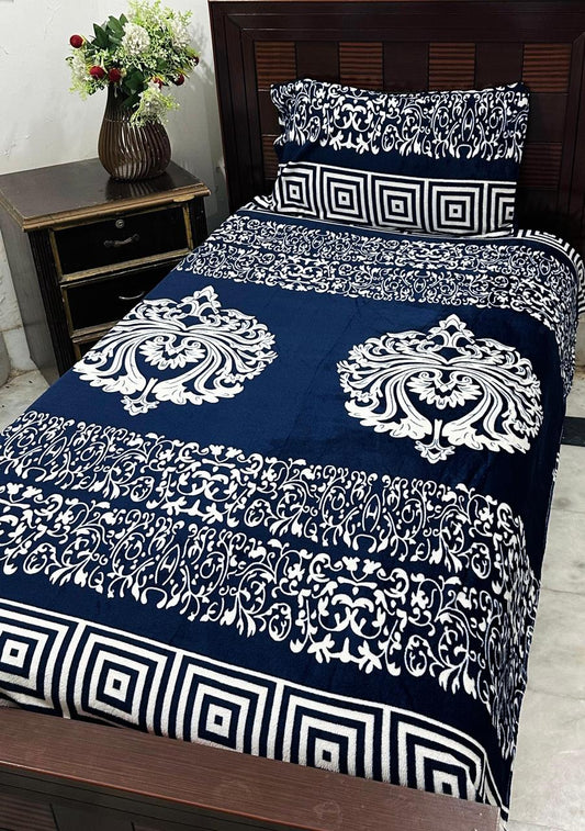 Single Fleece Bedsheet – Pair (2 Pieces) | Winter Soft & Cozy