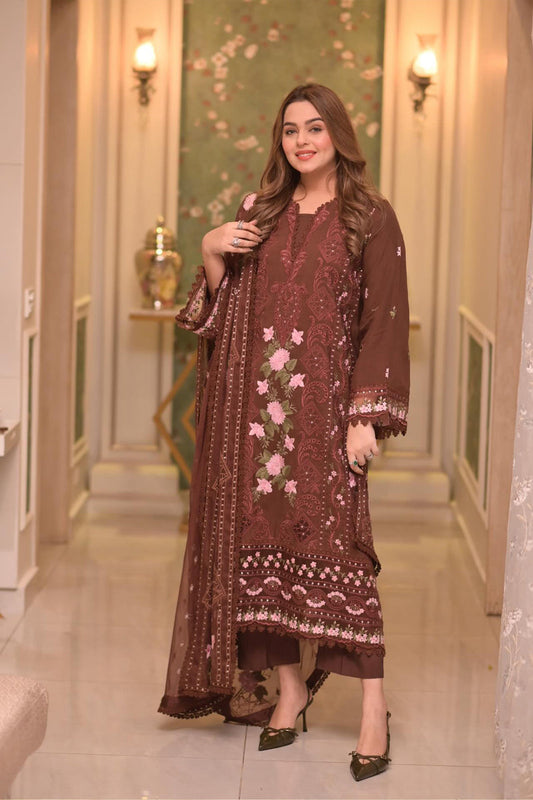 Summer Bloom – Embroidered Lawn