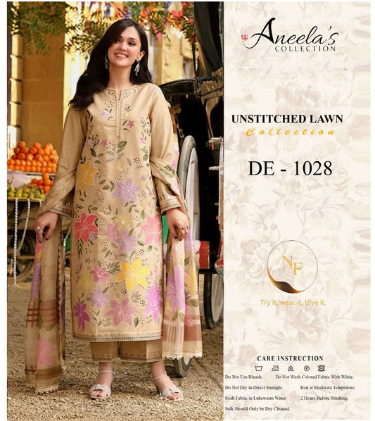 Summer Bloom – Embroidered Lawn